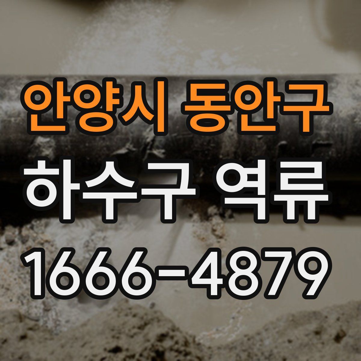 안양시 동안구 하수구 역류
