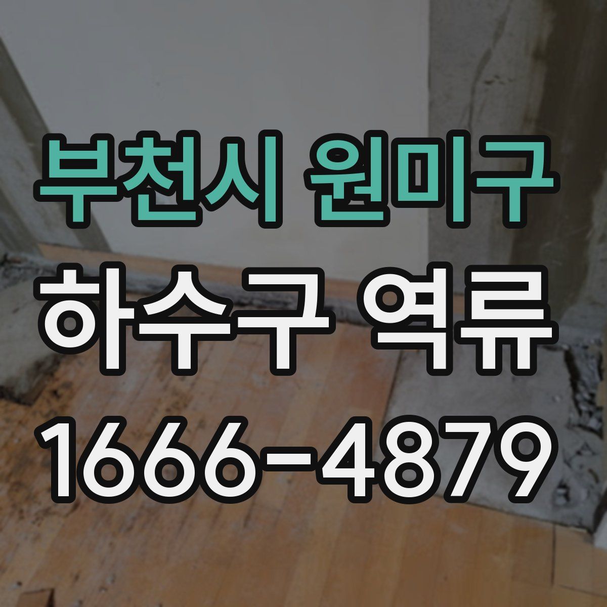 부천시 원미구 하수구 역류