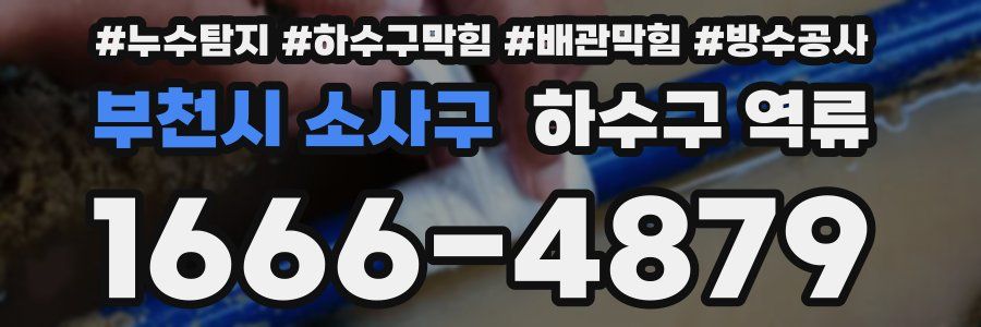 부천시 소사구 하수구 역류