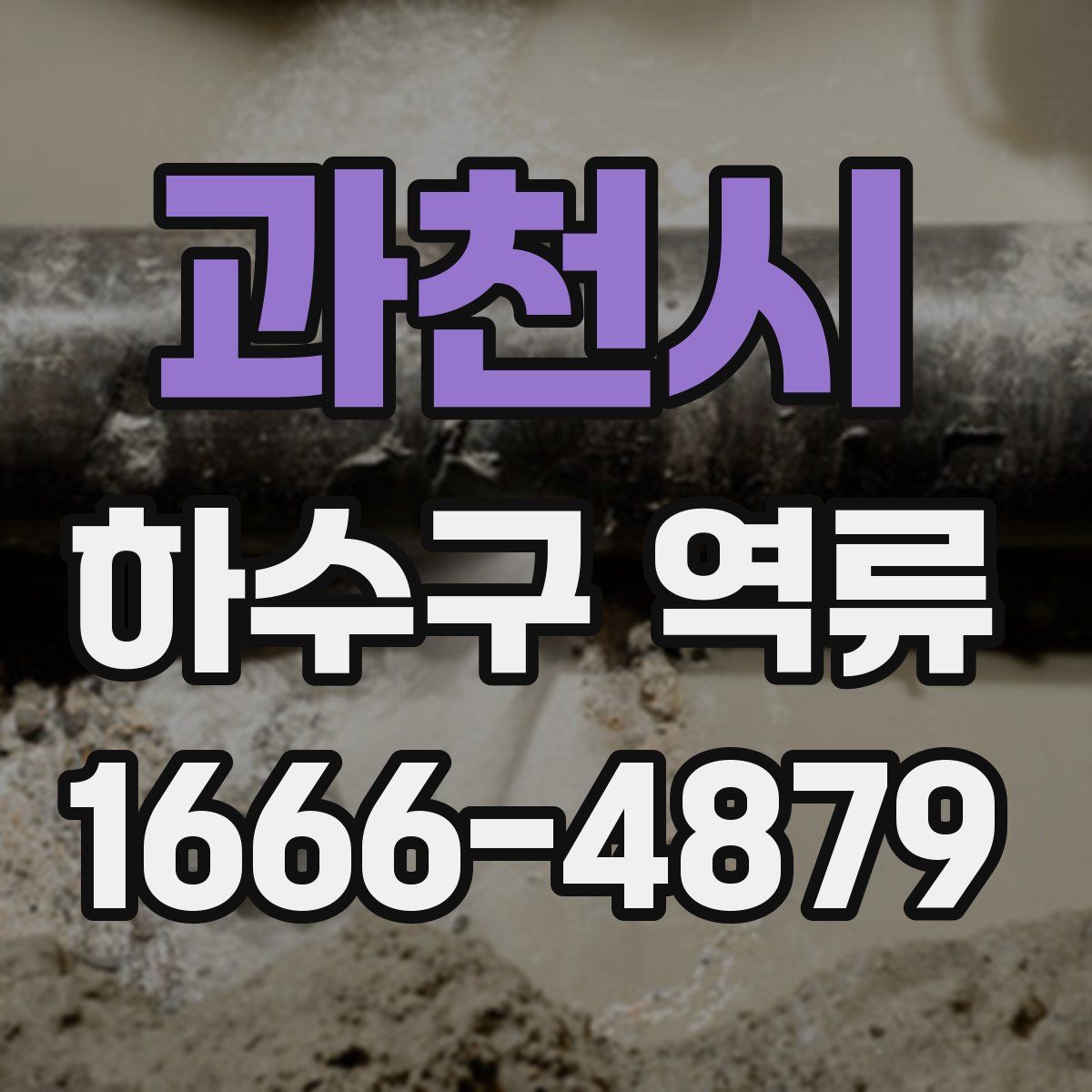 과천시 하수구 역류