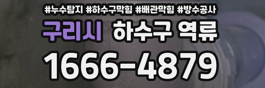 구리시 하수구 역류