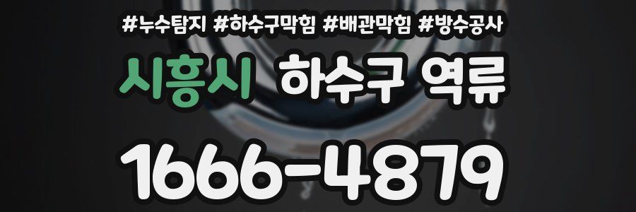 시흥시 하수구 역류
