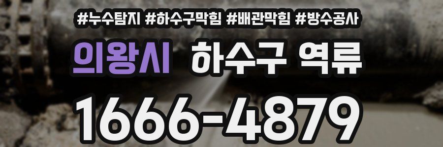 의왕시 하수구 역류