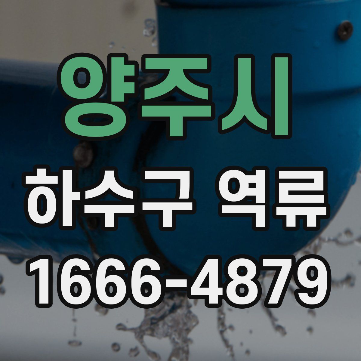 양주시 하수구 역류
