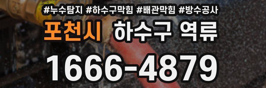 포천시 하수구 역류