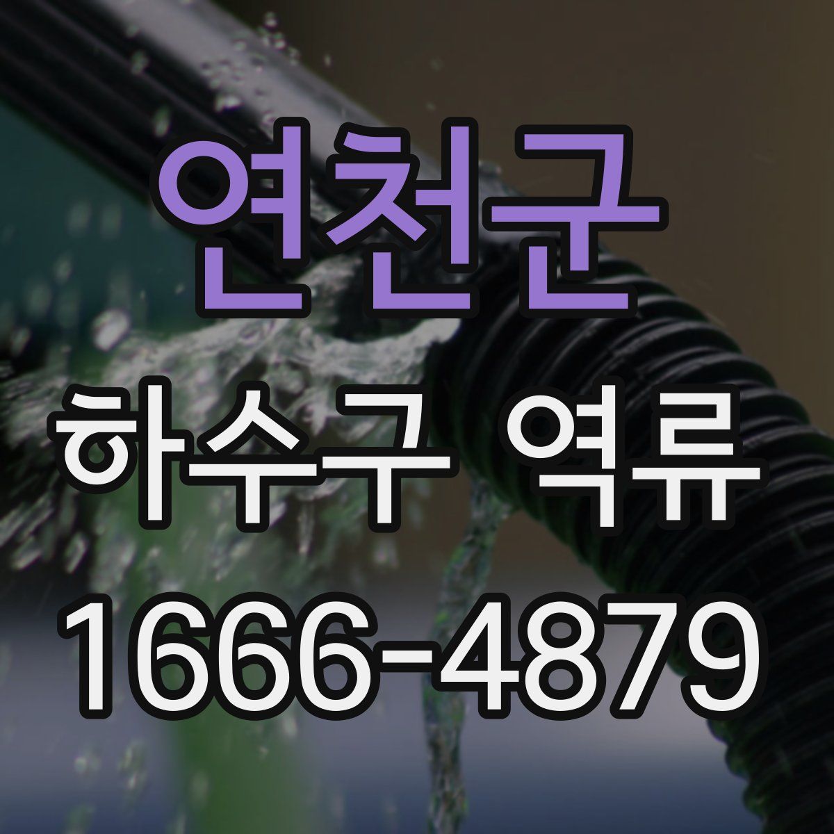 연천군 하수구 역류