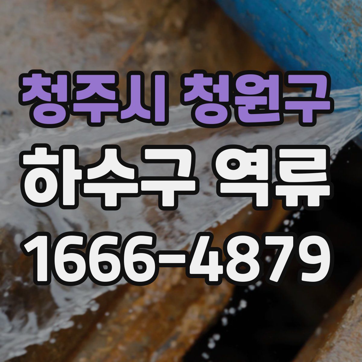 청주시 청원구 하수구 역류