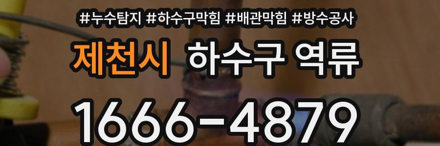 제천시 하수구 역류