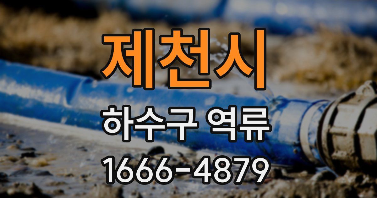 제천시 하수구 역류