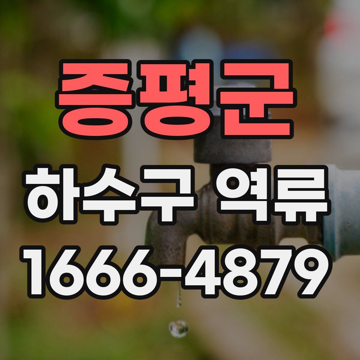 증평군 하수구 역류