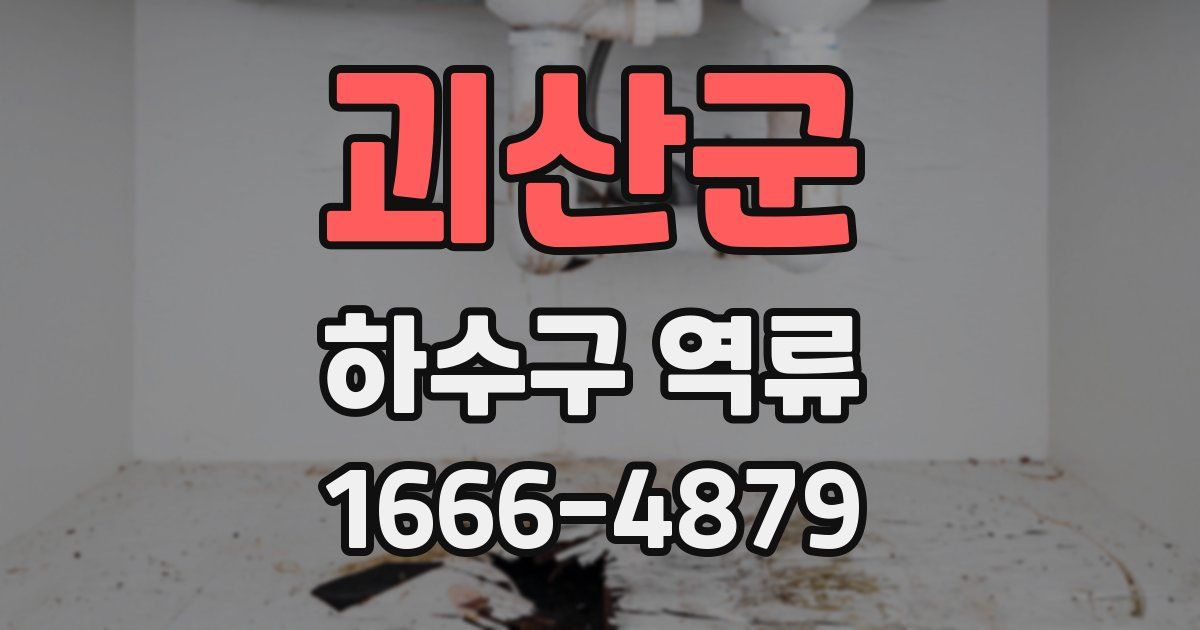 괴산군 하수구 역류