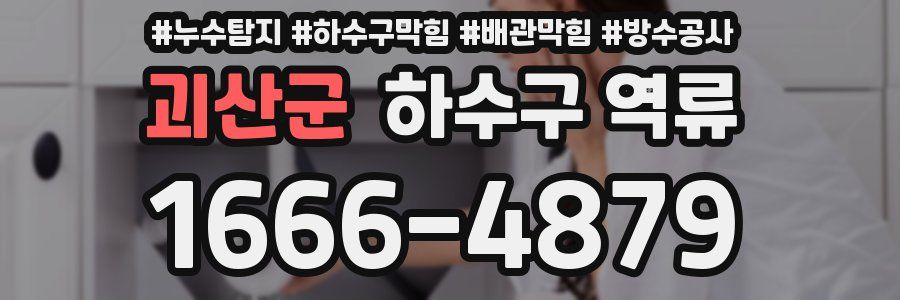 괴산군 하수구 역류