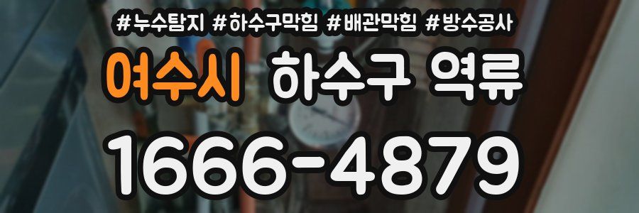 여수시 하수구 역류