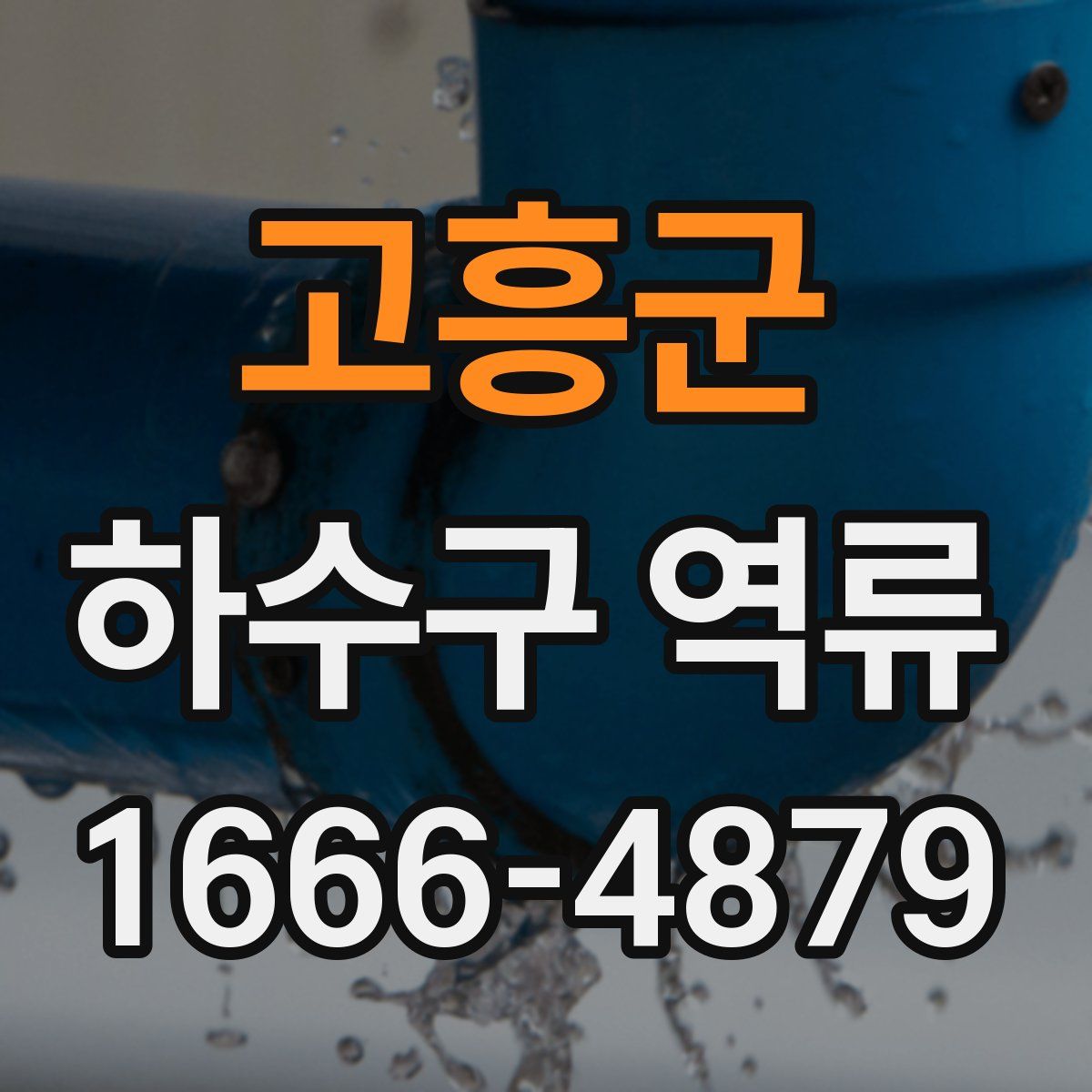 고흥군 하수구 역류