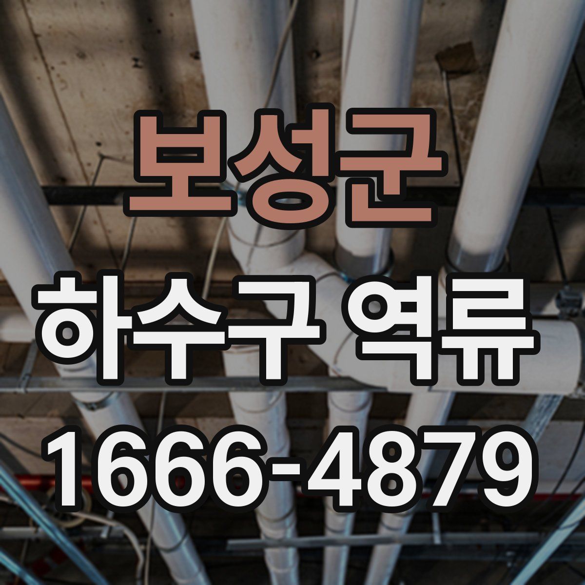 보성군 하수구 역류