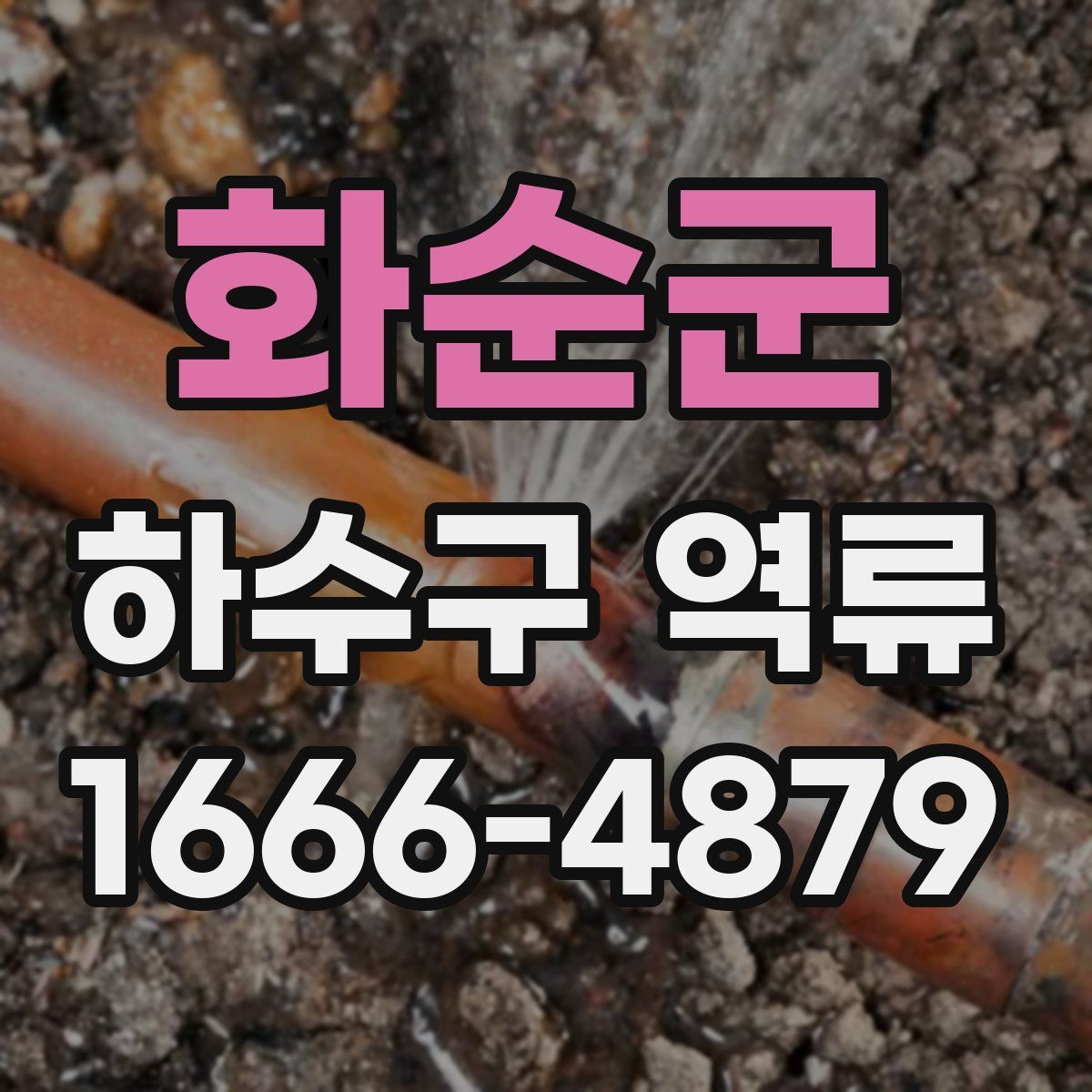 화순군 하수구 역류