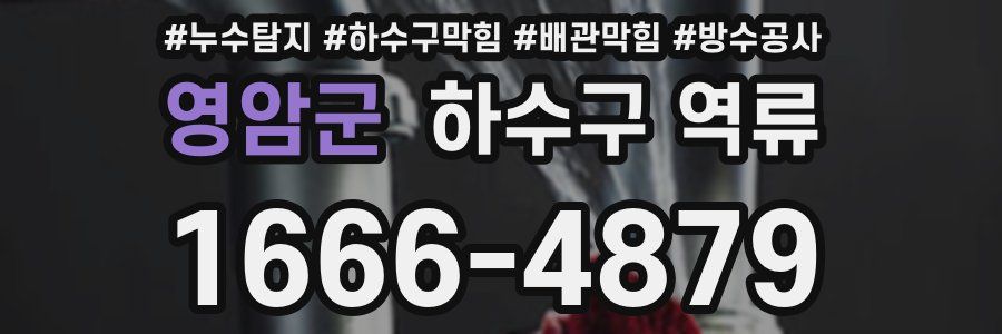 영암군 하수구 역류