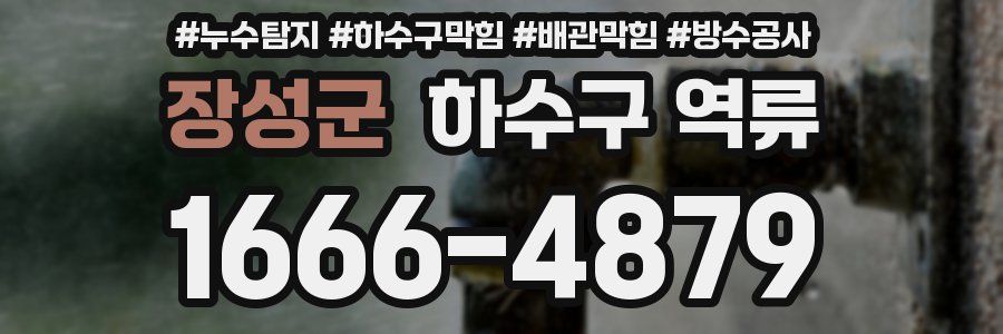 장성군 하수구 역류