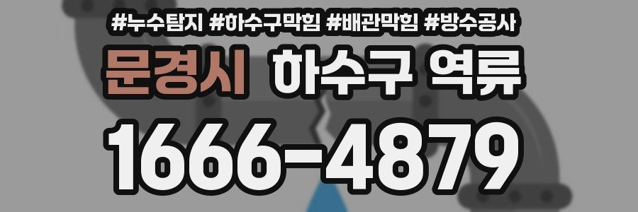 문경시 하수구 역류
