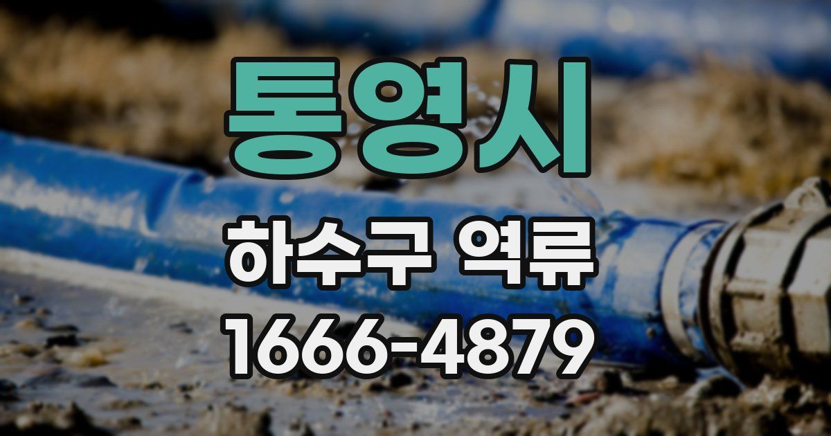 통영시 하수구 역류