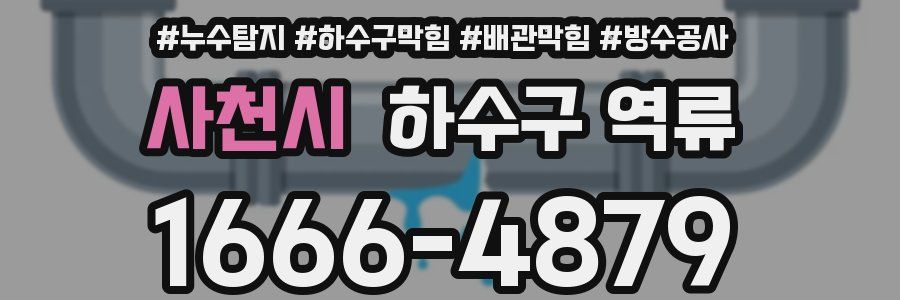사천시 하수구 역류