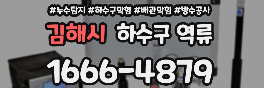 김해시 하수구 역류