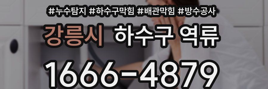 강릉시 하수구 역류