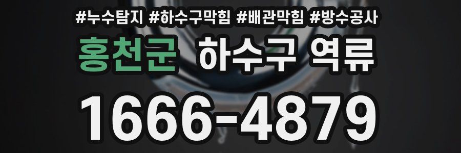 홍천군 하수구 역류