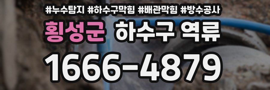 횡성군 하수구 역류