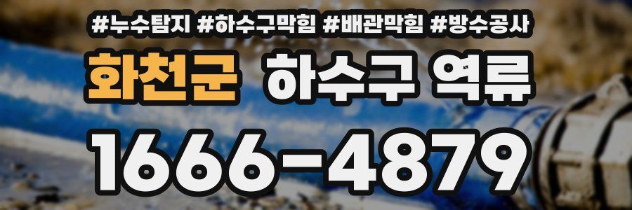 화천군 하수구 역류