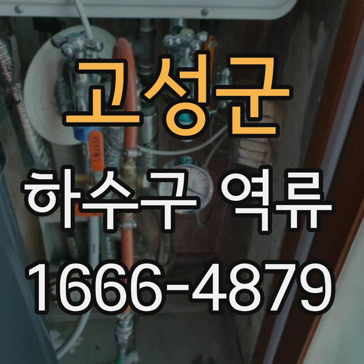 고성군 하수구 역류