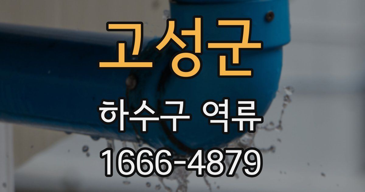 고성군 하수구 역류