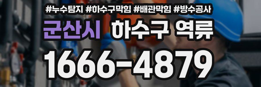 군산시 하수구 역류