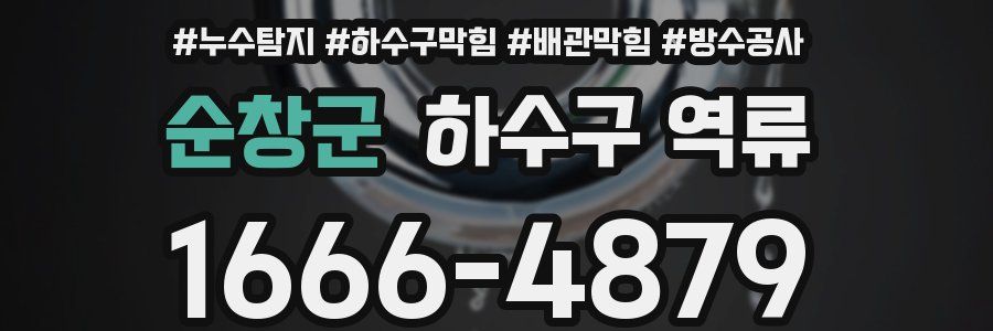 순창군 하수구 역류