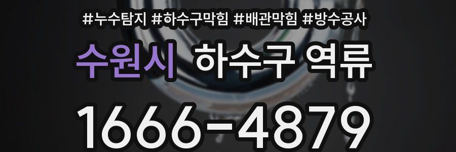 수원시 하수구 역류