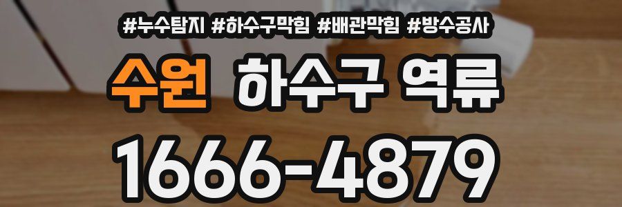 수원 하수구 역류