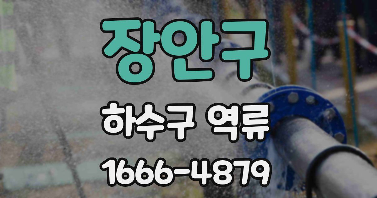 장안구 하수구 역류