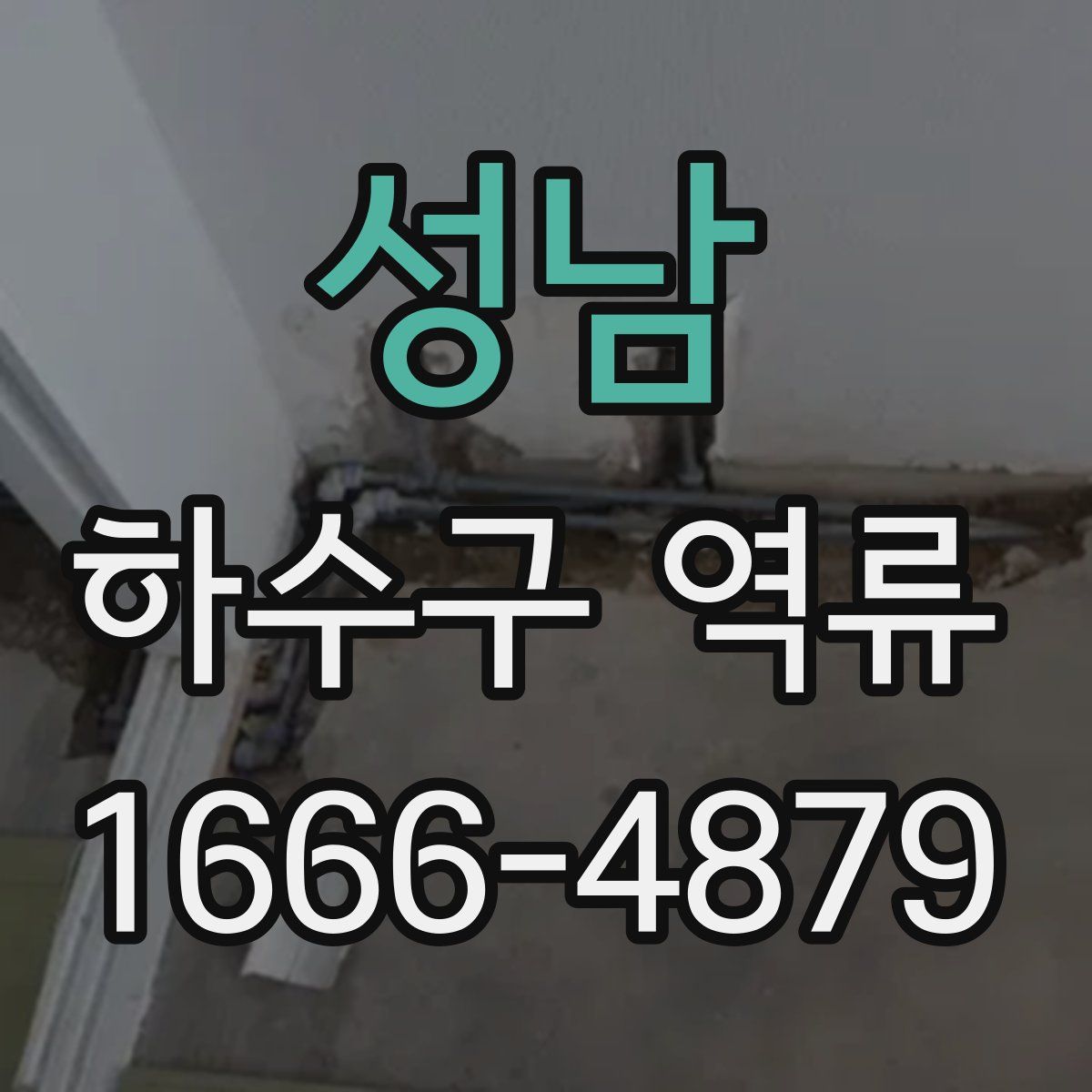 성남 하수구 역류