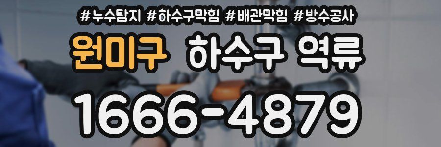 원미구 하수구 역류