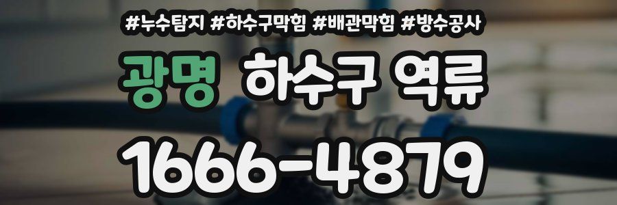광명 하수구 역류