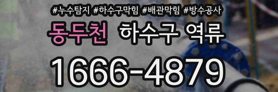 동두천 하수구 역류