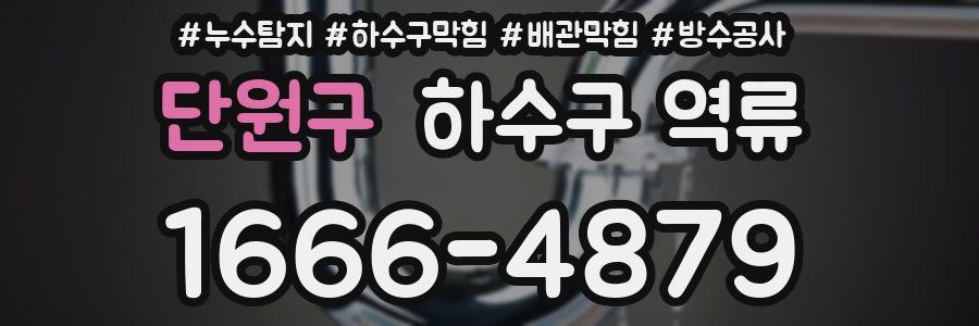 단원구 하수구 역류
