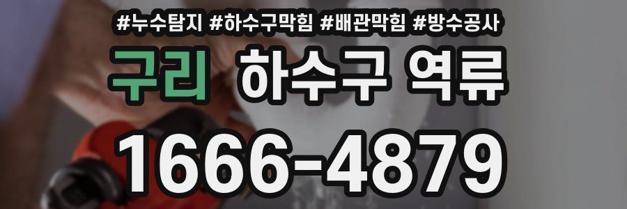 구리 하수구 역류