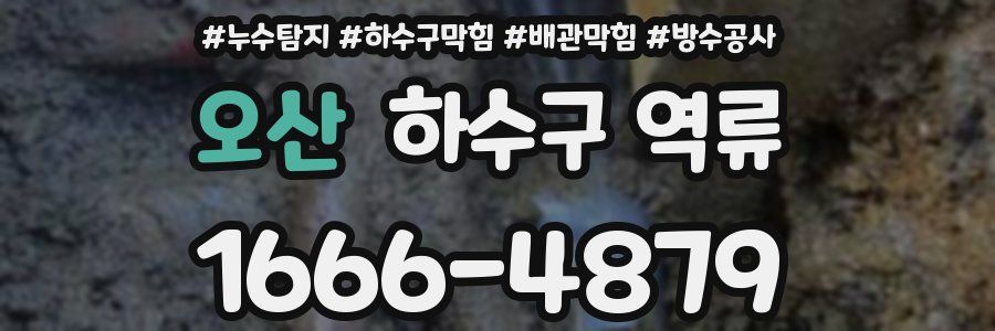 오산 하수구 역류