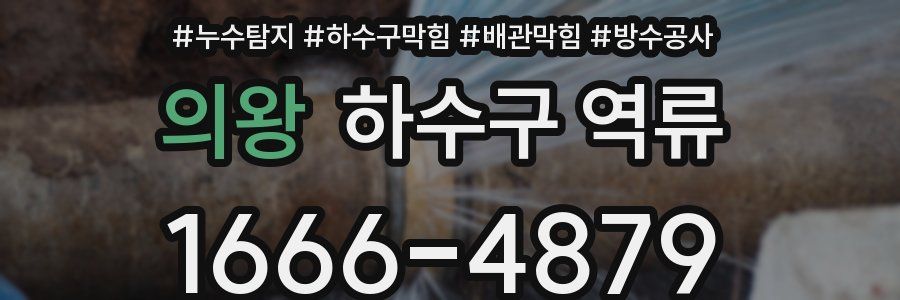 의왕 하수구 역류