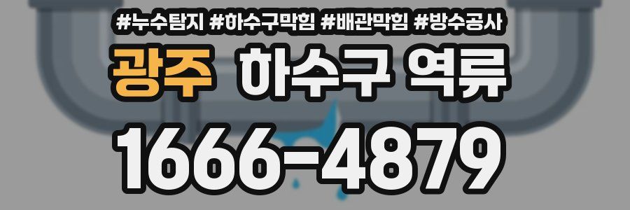 광주 하수구 역류