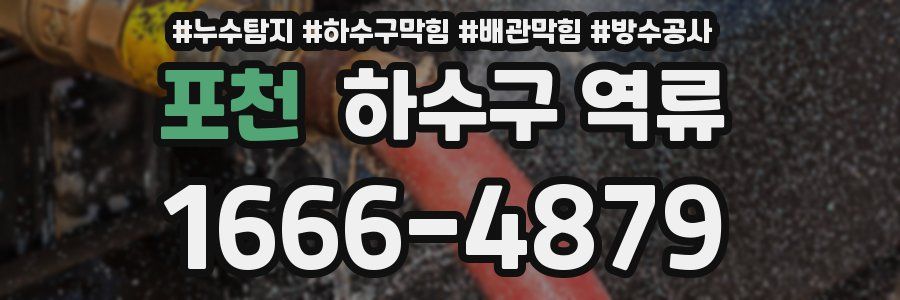 포천 하수구 역류