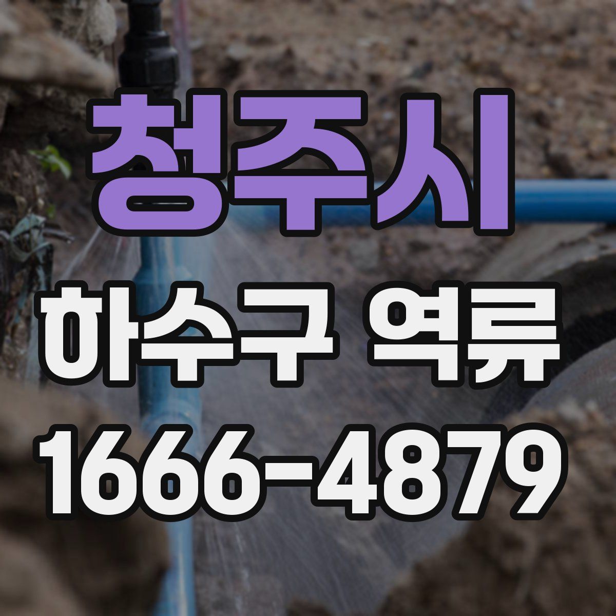 청주시 하수구 역류