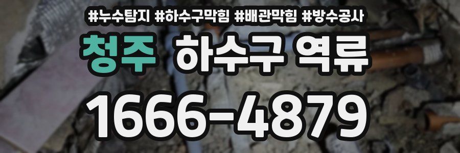 청주 하수구 역류