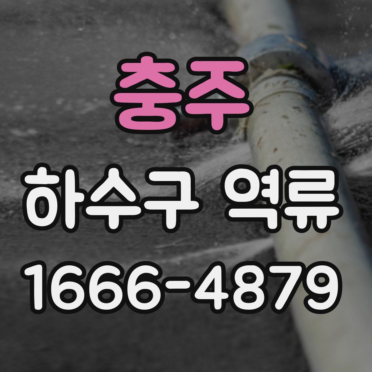 충주 하수구 역류